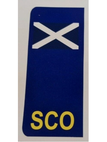 Scotland side badge number plate 165mm x 35mm